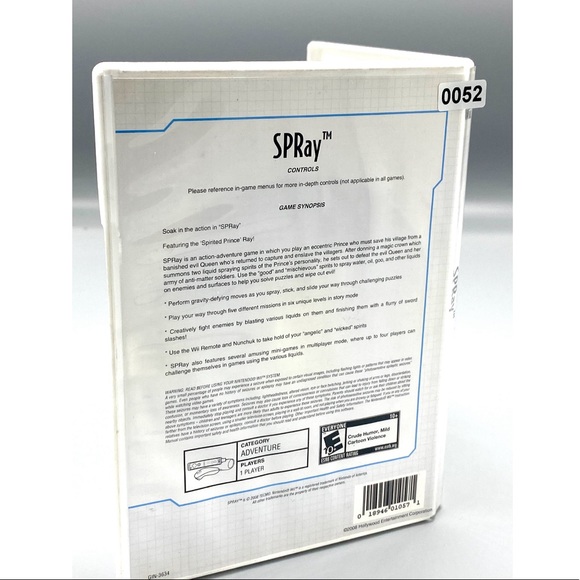 NINTENDO WII SPRAY Video Game Disc Everyone Tecmo - Picture 2 of 6